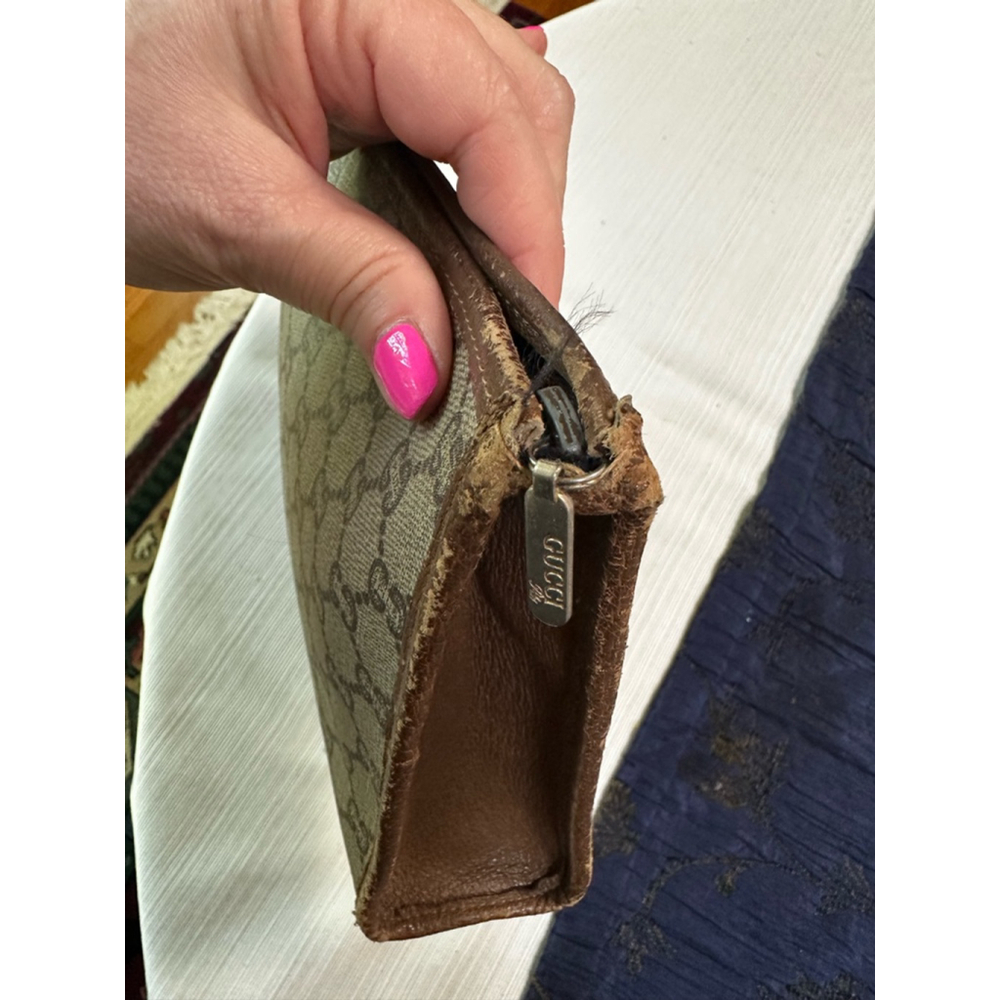 Gucci Plus Beige Brown Vintage Clutch Bag - Picture 10 of 16
